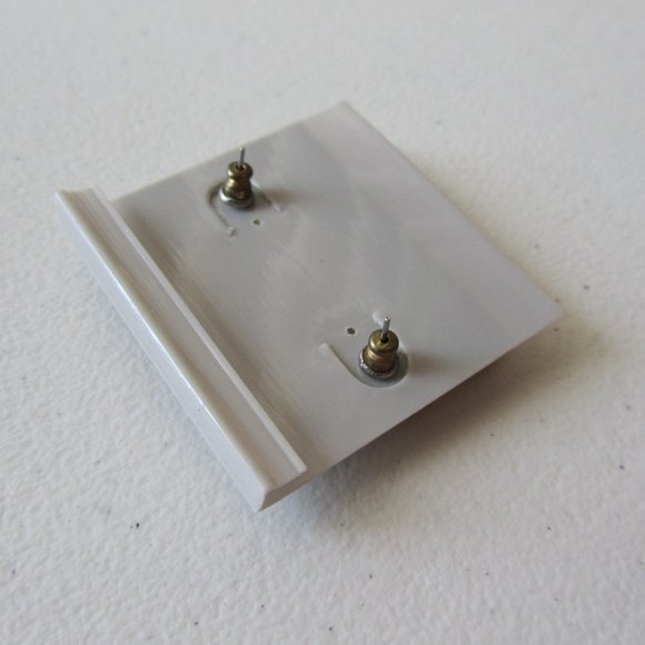 Ballet Multi color Stones Crystals Geometrical Shapes Motifs Stud Earrings - Picture 6 of 7